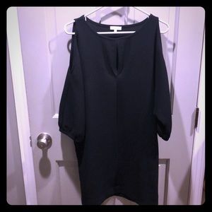 Adorable cold shoulder shift dress